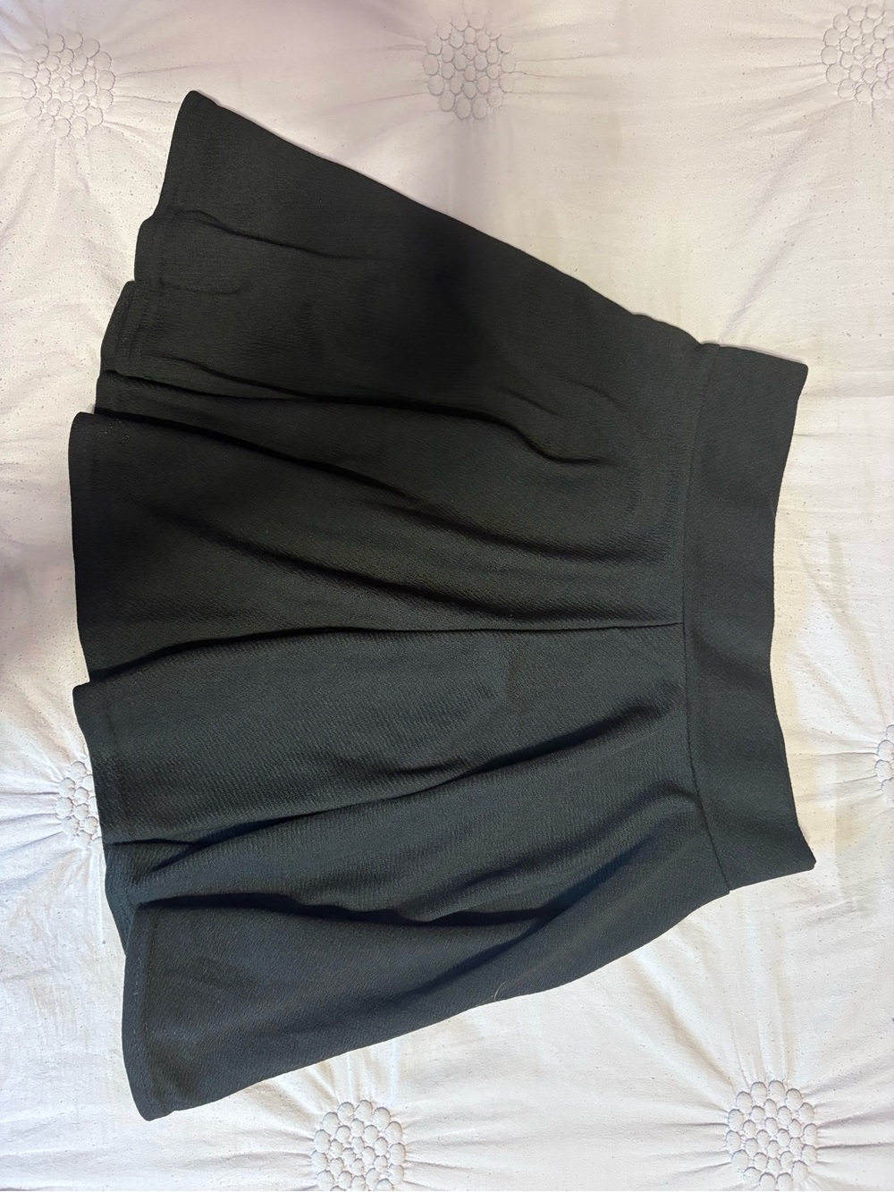 Women’s Black Circle Skater Skirt — Flared High-Waist Style